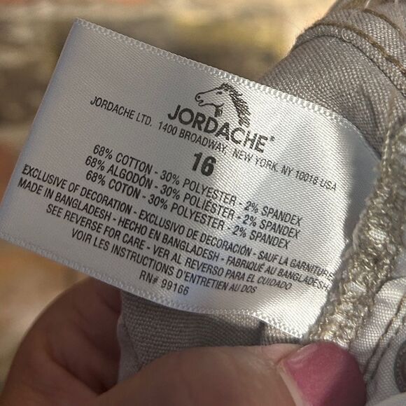5 forā$25š„Jordache Skinny Beige Jeans Sizeā16 - Picture 6 of 7